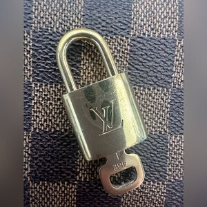 Louis Vuitton *Rare number* Key Padlock Gold #452 Authentic